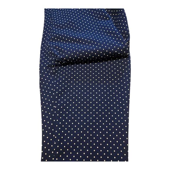 Talbots Polka Dot Chatham Ankle Dress Pants Womens Size 10 Blue White Career - Picture 6 of 10